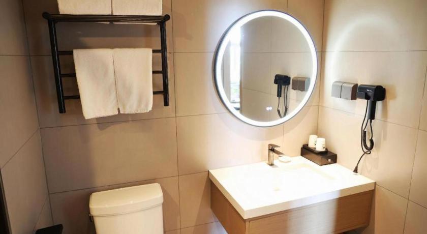 Greentree Inn Suzhou Industrial Zone Yangcheng Lake Weiting Mong Kok Express Hotel Exterior foto